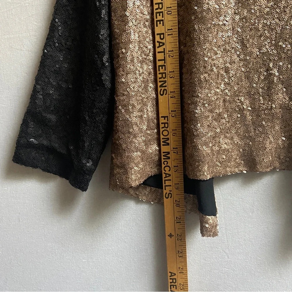 Weill Paris sequin black gold jacket Sz M - Picture 8 of 8